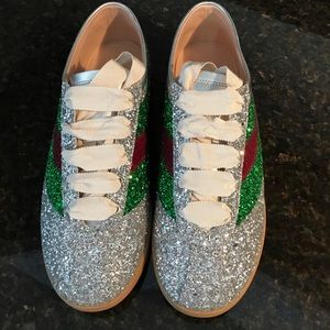 Gucci glitter falacer sneakers